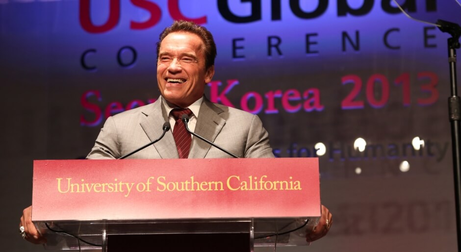Arnold Schwarzenegger en Experiencias LLC dirigida por Ludmila Halac y Nicolás Halac | Oradores Speakers Conferencistas Contratar